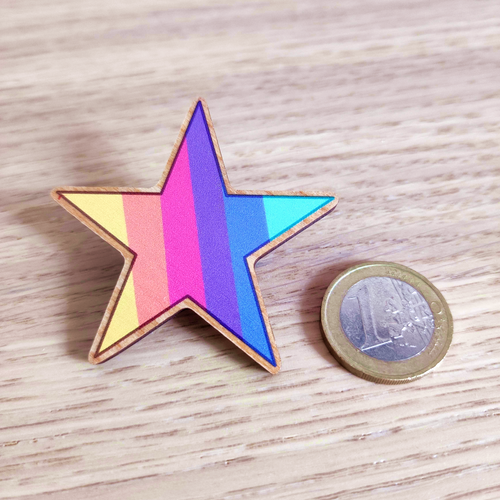 Rainbow Star Pin