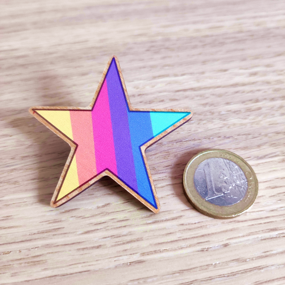 Rainbow Star Pin