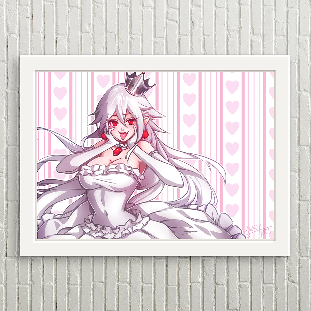 Tirage D'art Booette – Toile Manga Super Mario Bros – Ben Krefta 24x36 Pouces